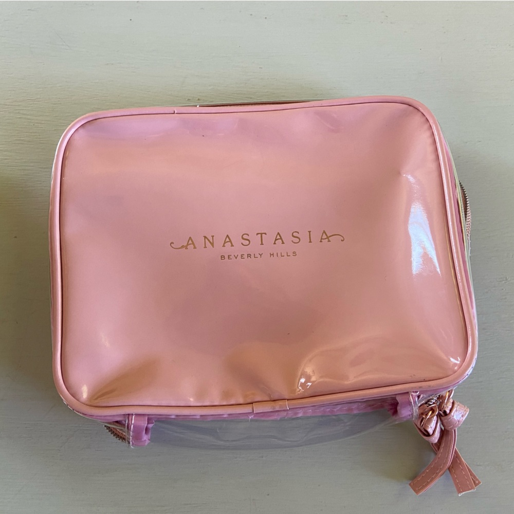 NEW Anastasia Beverly Hills Pink Zippered Makeup Case